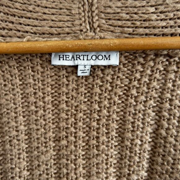 Heartloom Revolve Full Length Open Front Tan Duster Cardigan Size S Neutral - Picture 4 of 10